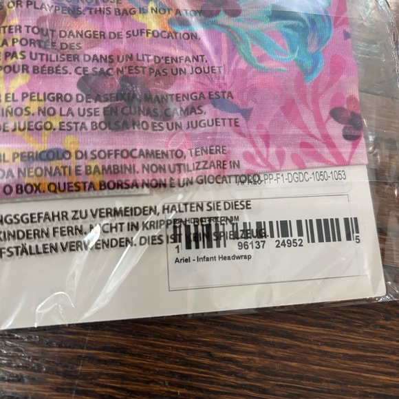 Posh Peanut The Little mermaid zip ruffle pajamas and Headwrap for Kids 2t - Picture 8 of 8